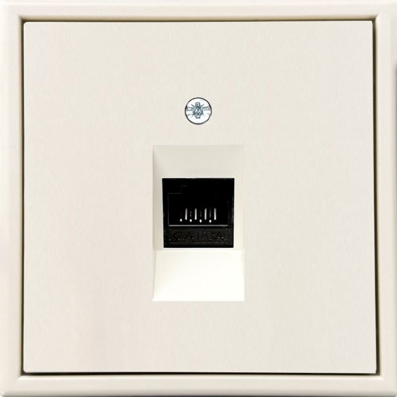 IKL-001-01.M/SM Komp.lizdas, su 1x juodu RJ45 kat.6a moduliu.smelio.sp.b/r - Nuotrauka 1