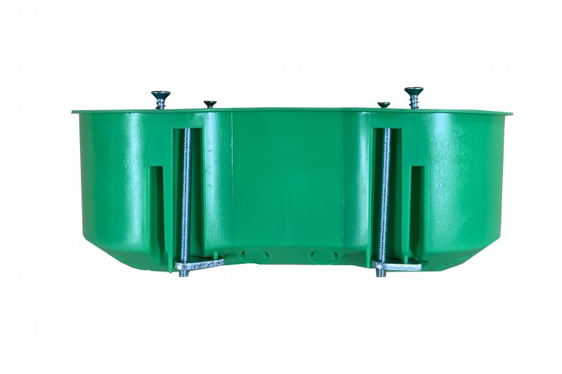 IID2.66-003 Hallow mounting box, 2-place, green colour RAL6018 - Image 4