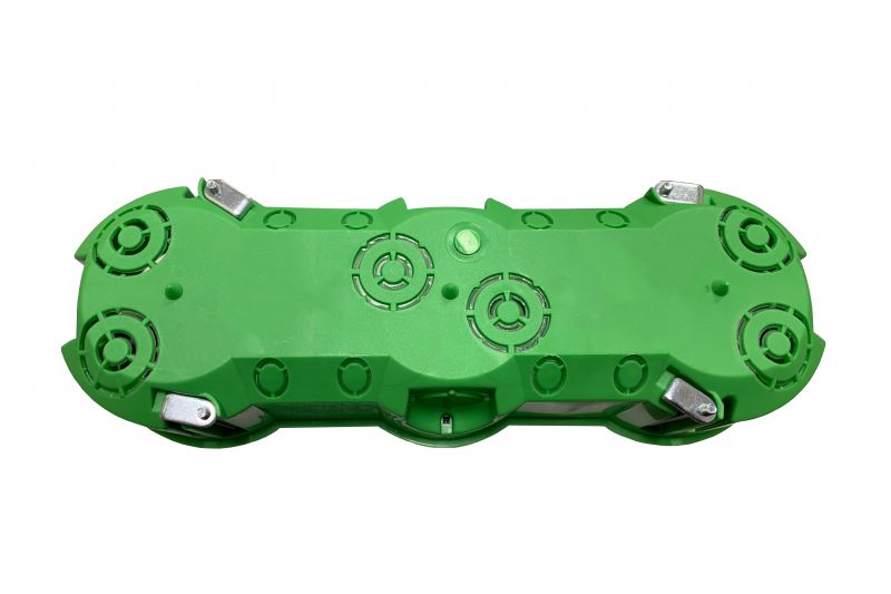 IID3.66-003 Hallow mounting box, 3-place, green colour RAL6018 - Image 3