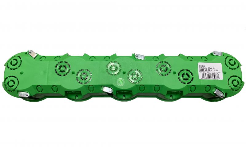 IID5.66-003 Hallow mounting box, 5-place, green colour RAL6018 - Image 3