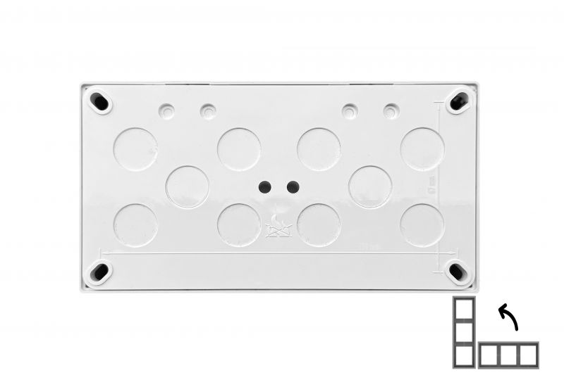PMD-002.A/B Plastic surface mounting box (left) - Image 3