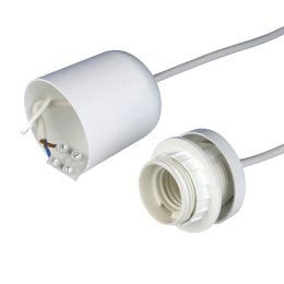 SL-70B.E27 Sviest.laikiklis,70 cm,balt.su 1 ziedu  (kepureles f.) - Nuotrauka 2