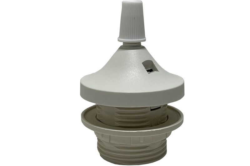 E27. RP.B  Lamp holder E27 with 1 screws+cap+cable fix./ white colour - Image 1