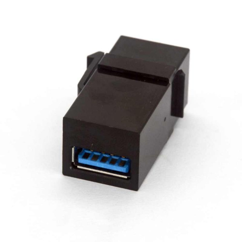 USB-01B RJ45 standart USB insert module, white - Image 2