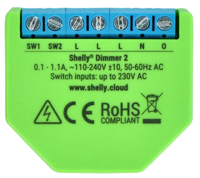 Išmanusis šviesos reguliatorius, Wi-Fi, DIMMER2 SHELLY