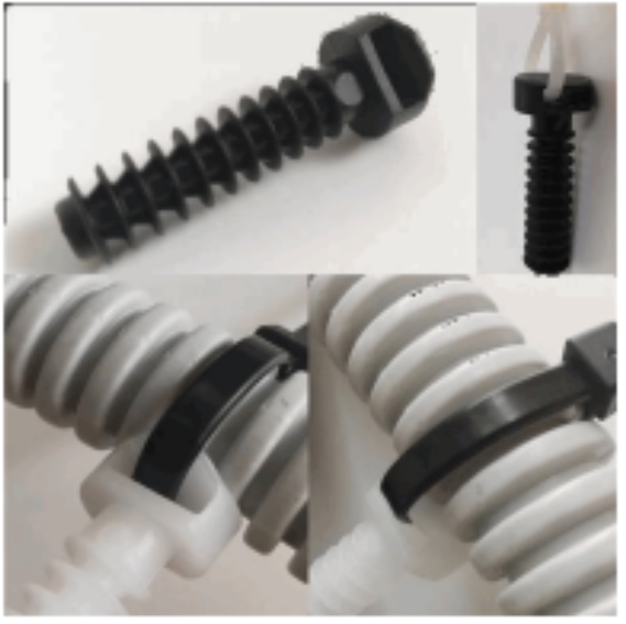 Cable tie mount DS 8x40mm, 100 pcs