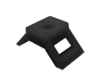 Cable tie base 30x15mm white/black, 100 pcs