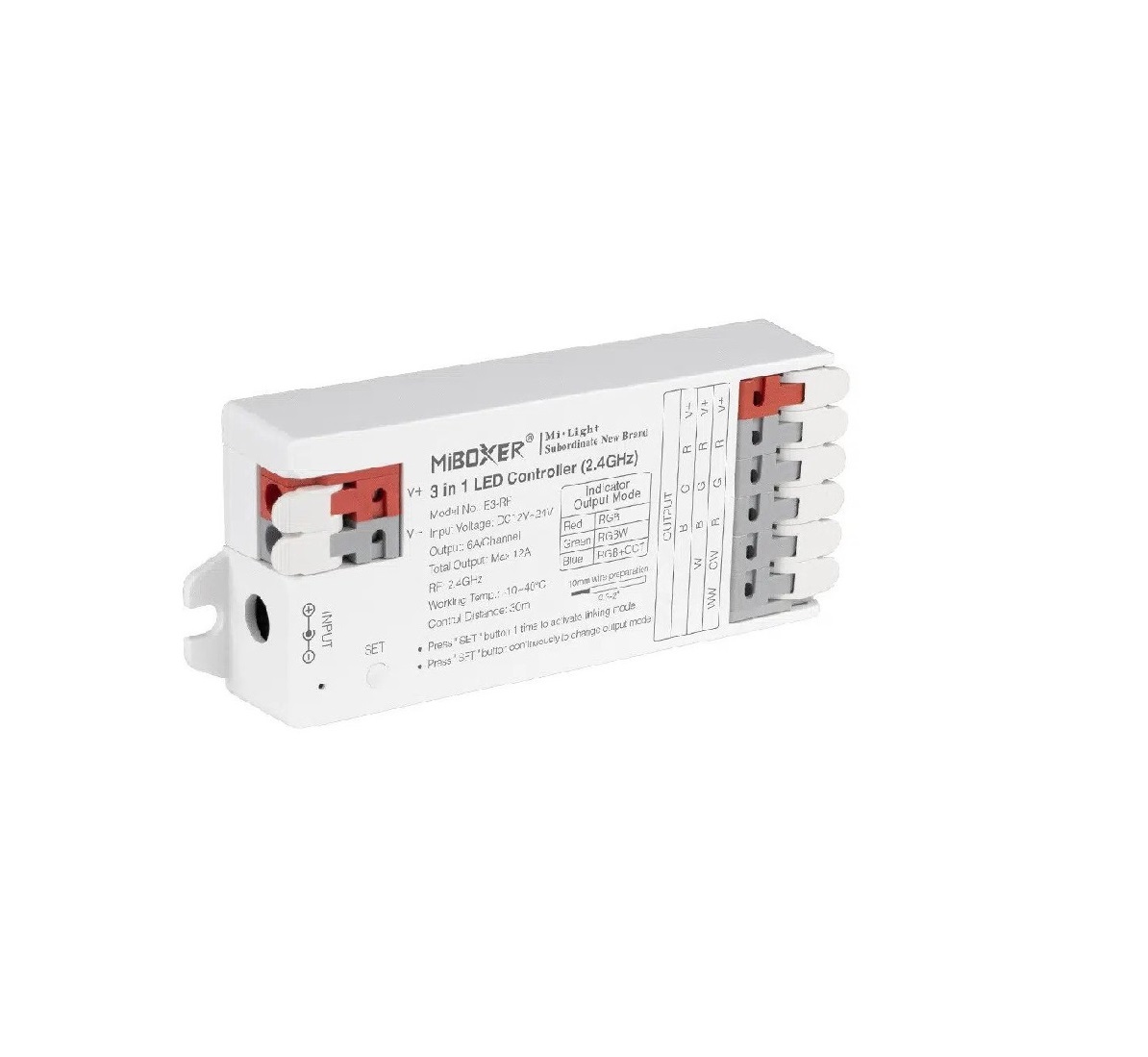 Valdiklis 1 zonos RGB/RGBW/RGB-CCT juostai