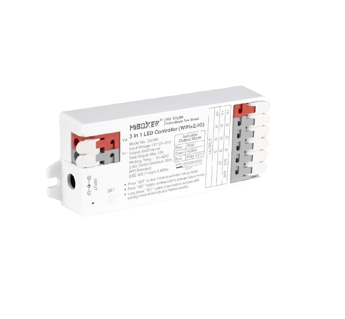 Valdiklis 1 zonos WIFI RGB/RGBW/RGB-CCT juostai