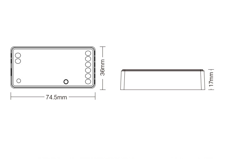 Valdiklis 1 zonos WIFI RGB/RGBW/RGB-CCT juostai - Nuotrauka 2