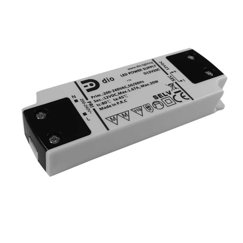 LED power supply 12V, 20W, Compact
