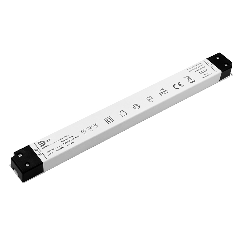 LED power supply 12V, 75W, Slim