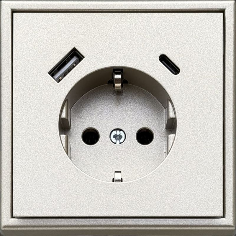 IUK-3-01.M/CH Kist.lizdas su izem.ir 3.4A max.USB A+C kroviklis.dazyta.sampano.sp.G610.b/r - Image 1