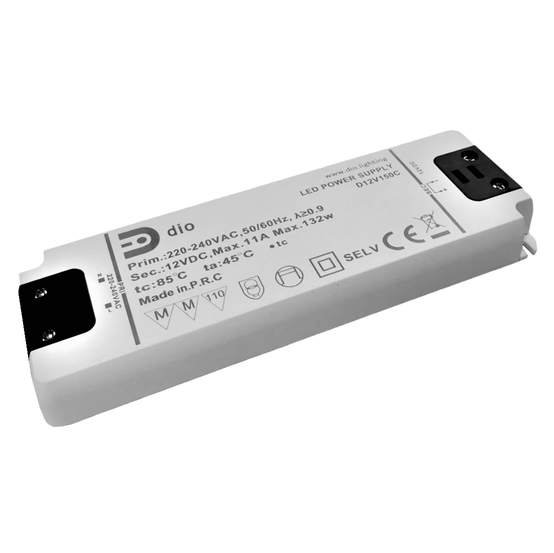 LED power supply 12V, 132W, Compact