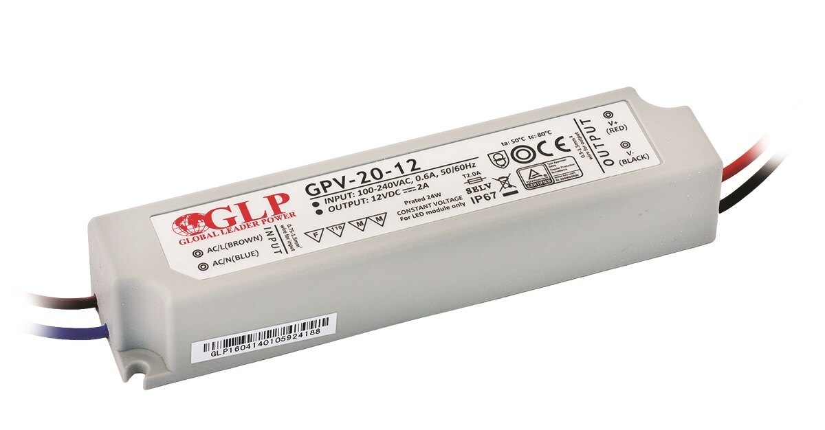LED maitinimo šaltinis 12V, 24W