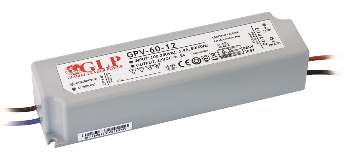 LED power supply 12V, 60W