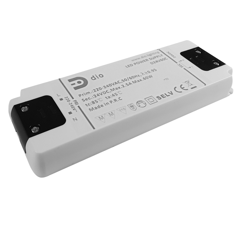 LED power supply 24V, 60W, Compact