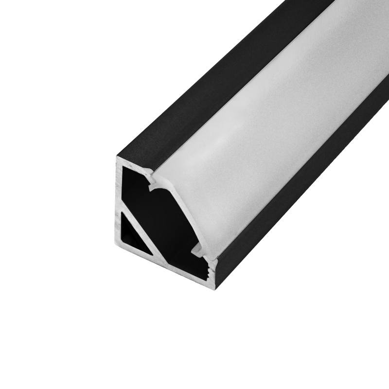 LED profile CORNER 45 Anodized Grey (1m) - Image 3