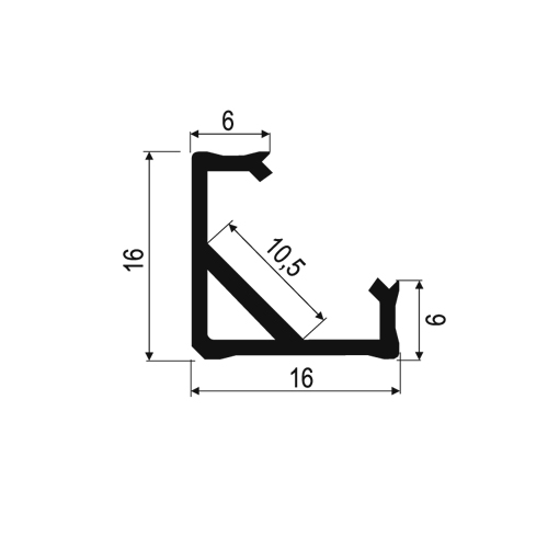 LED profilis kampinis CORNER 45 Anoduota Pilka (6m) - Nuotrauka 4