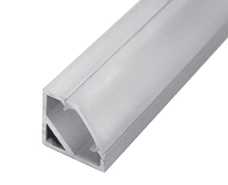 LED profile CORNER 45 Painted White (6m)