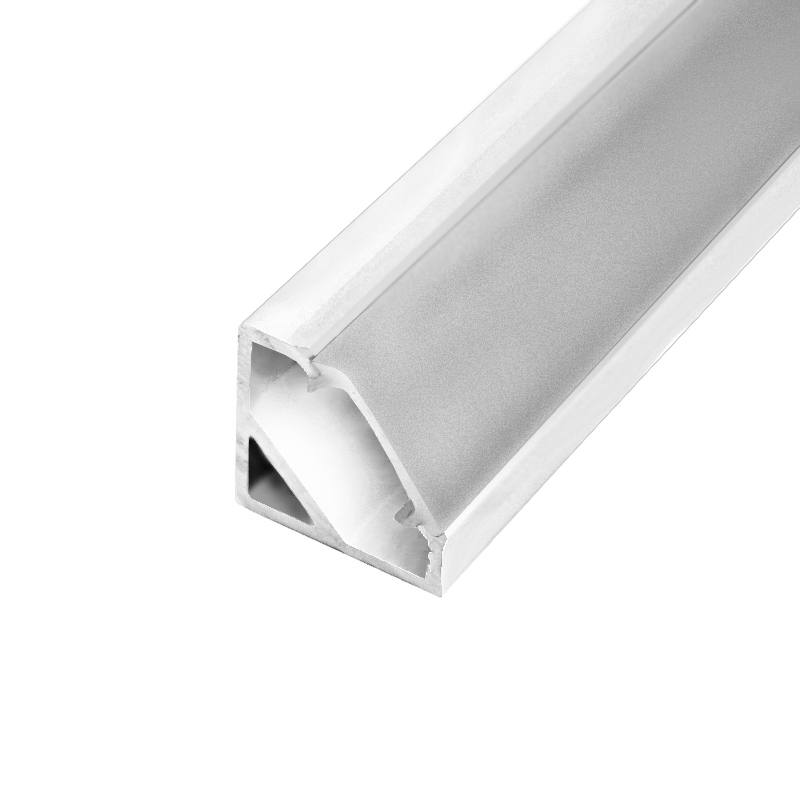 LED profile CORNER 45 Anodized Black (1m) - Image 2
