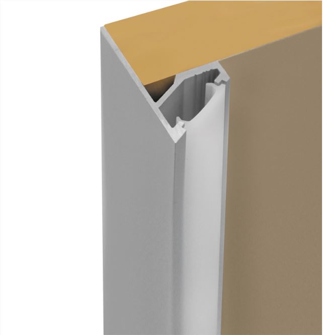 LED profile CORNER SHELF Anodized Black (1m) - Image 5