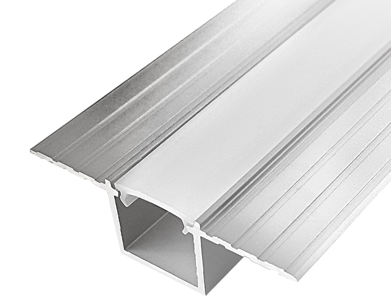 LED profilis GROOVE HIDE priglaistomas Anoduota Pilka (6m) - Nuotrauka 1