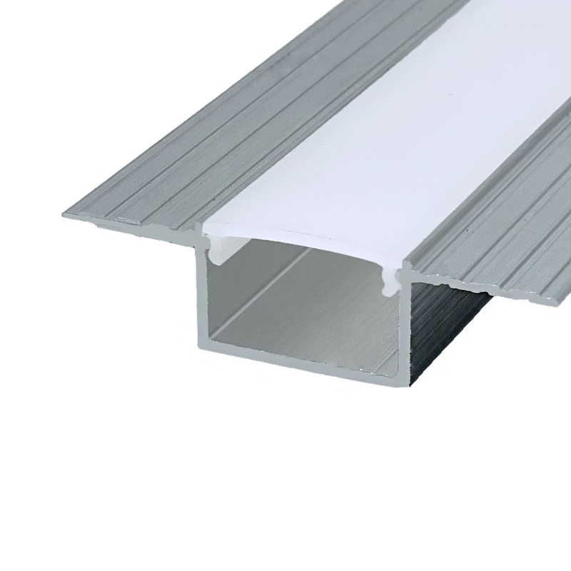 LED profile GROOVE HIDE 23 recessed into ceilings/walls Anodized Grey (1m)