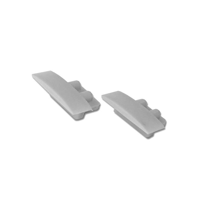 Endings for LED profile GROOVE Grey
