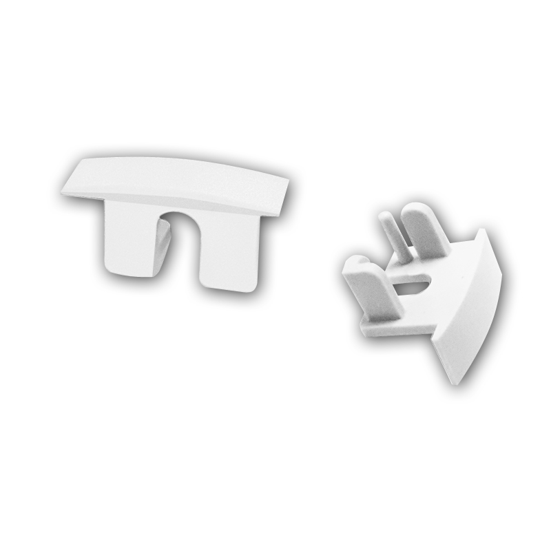 Endings for LED profile GROOVE MAXI 70 White - Image 2