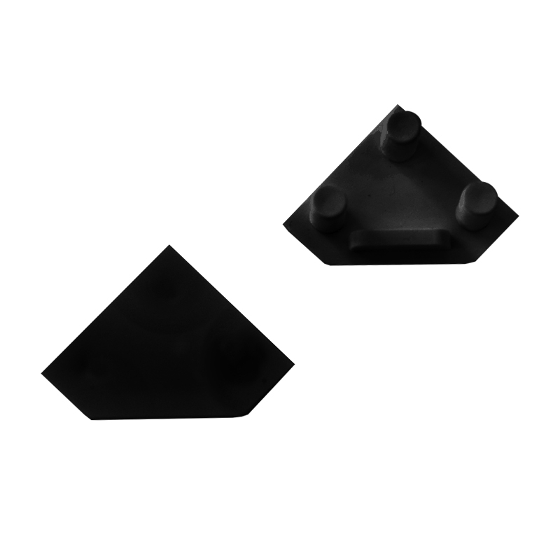 Endings for LED profile CORNER 45 Grey - Image 3