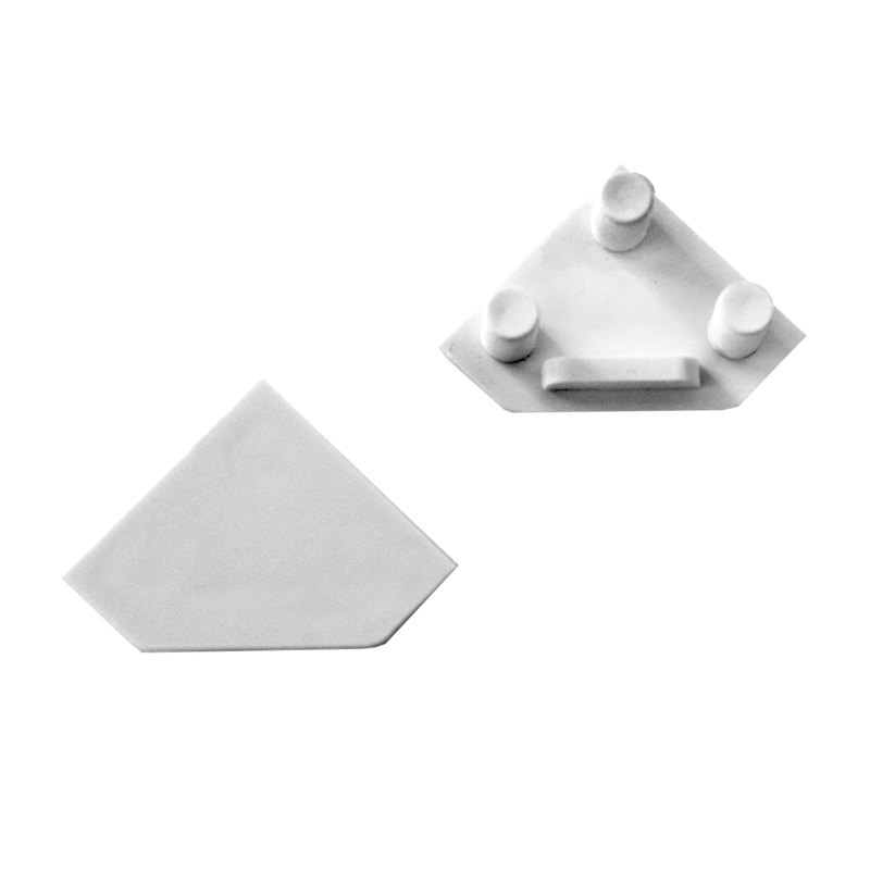 Endings for LED profile CORNER 45 White - Image 2