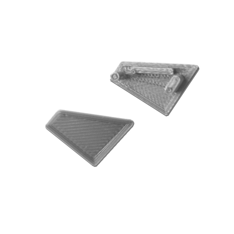 Endings for LED profile CORNER SHELF Black