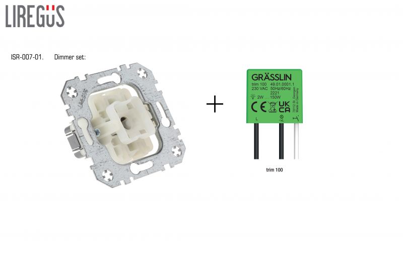 ISR-007-01.M/BM LED svies.stipr.impuls.regul.kompl."Lead edge" 7.5-105W.dazyta.juoda.sp.b/r - Nuotrauka 4