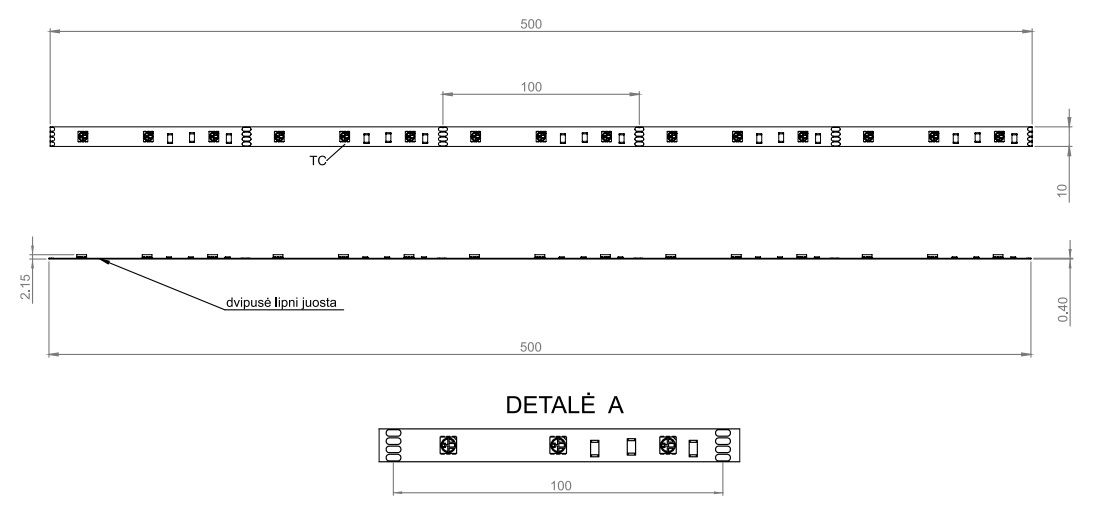 LED strip STANDARD 14.4W/m 12V RGB IP20 60LED/m 5050 (5m) - Image 4