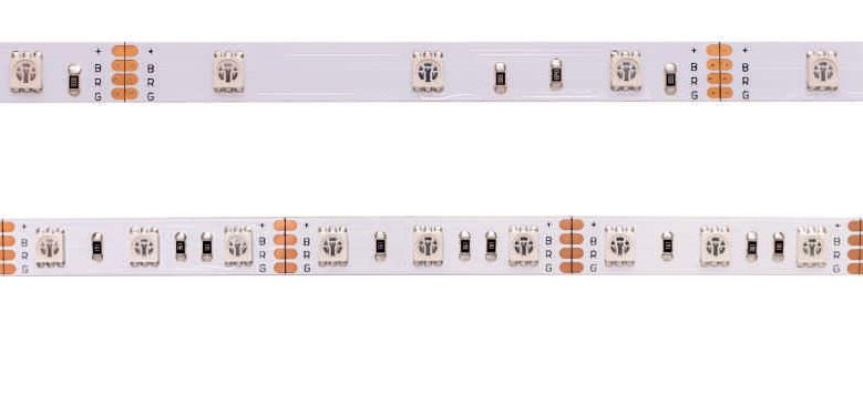 LED juosta STANDART 14.4W/m 12V RGB IP20 60LED/m 5050 (5m)