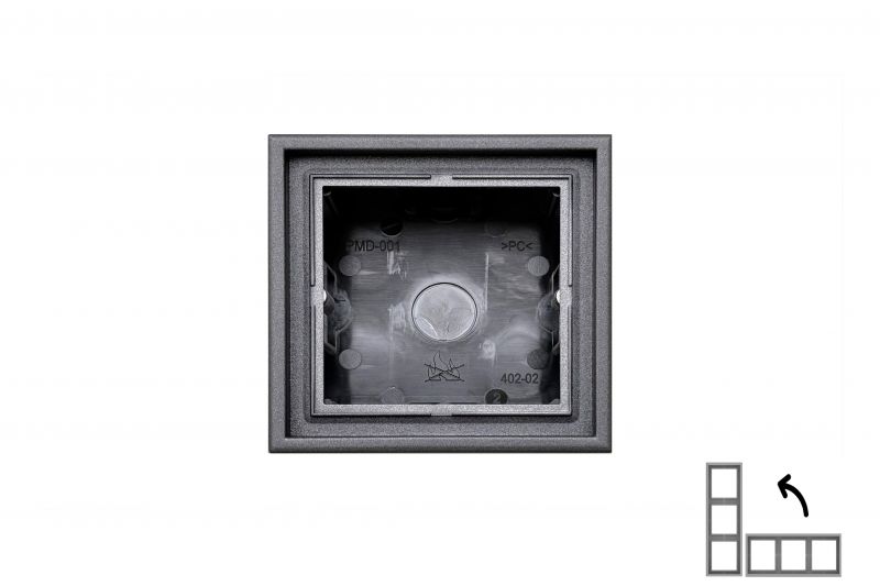 PMD-001.M/BM Pavir.montav.dezute/remelis"Modern"CUBE"83x83x47mm, nejung.dazyta.juoda.sp./581 su.sr. - Image 1