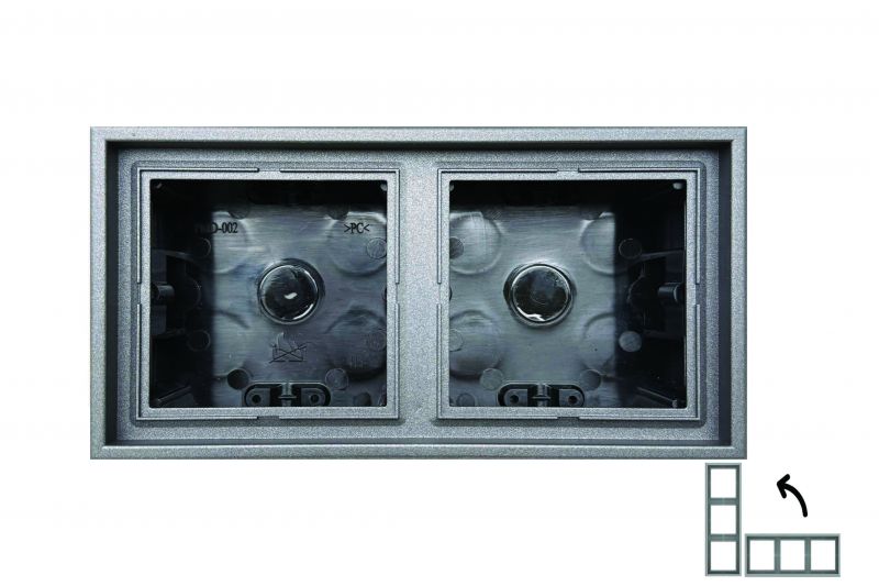 PMD-002.M/BM Pavir.montav.dezute 2-vietė"Modern"CUBE"84x155x47mm.dazyta.juoda.sp./582 su sr. - Image 1