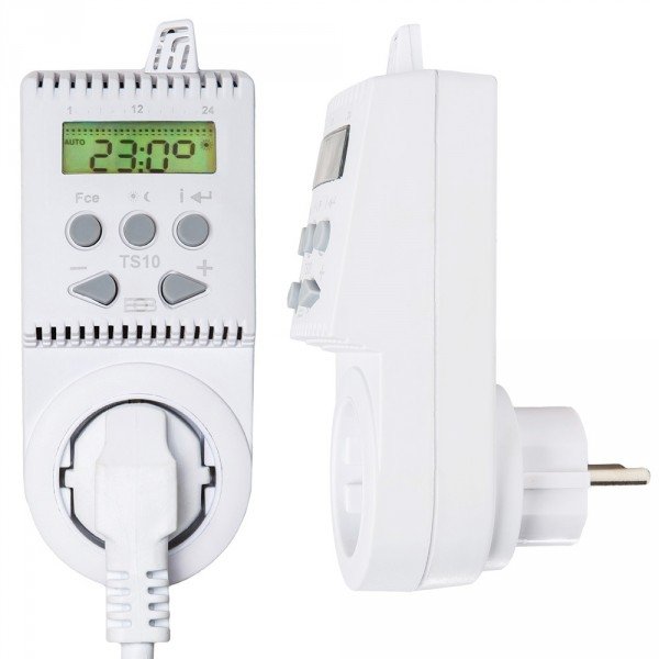 Kištukinis programuojamas patalpos termostatas (termoreguliatorius) TS10, 16A - Image 2