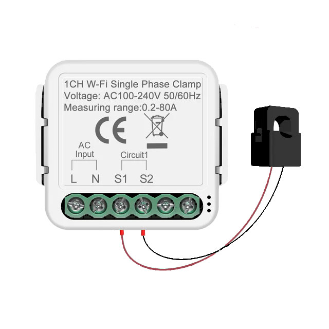 Energijos matavimo modulis Feelspot FS-PMM01W WiFi, Tuya - Image 2