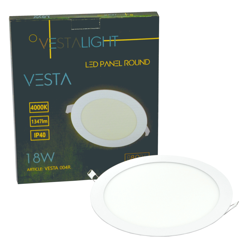 VESTALIGHT round recesed LED panel 18W 4000K - Image 5