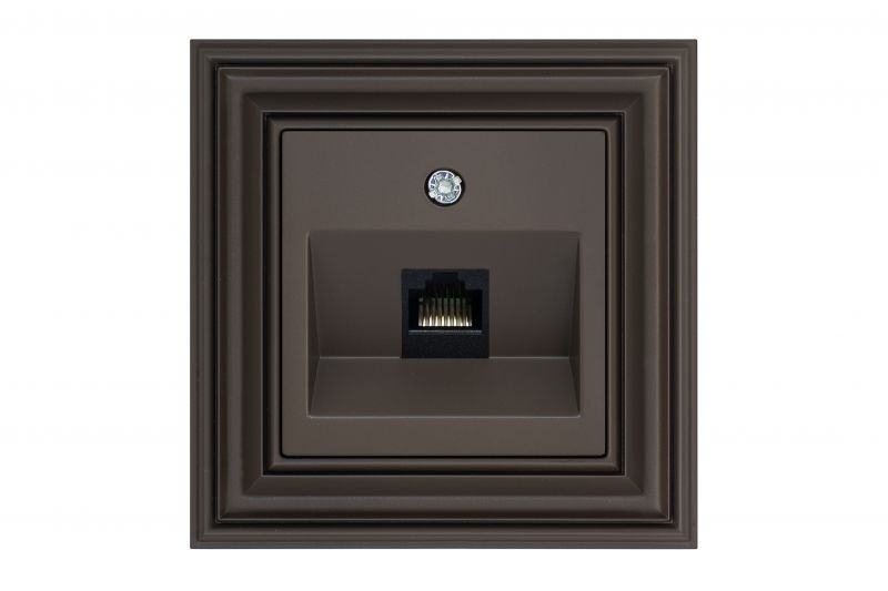 IKL-001-01.R/ON31 Il.komp.lizdas RJ45 kat.6."Retro"ruda.matine.b/r - Nuotrauka 1