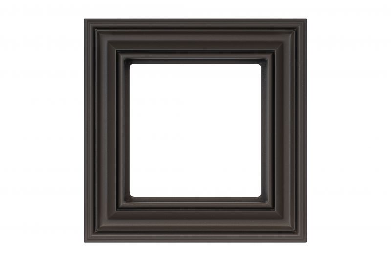 K14-345-01.R/ON31  1-gang frame, Retro matt.brown 16mm. - Image 1
