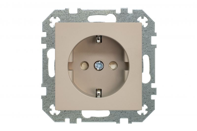 IKL16-214-01.R/ONC  Flush mount.SCHUKO socket outlet,with spread claws,quick conn.16A., Retro matt.light.w/f - Image 2