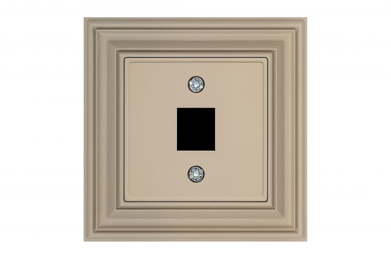 AIKL-011-01.R/ONC  Cover plate for RJ45 connectors. Retro matt.light.16mm - Image 1