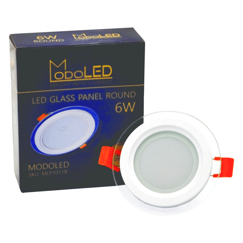 Įmontuojamas apvalus LED šviestuvas su stiklu MODOLED 6W - Nuotrauka 5