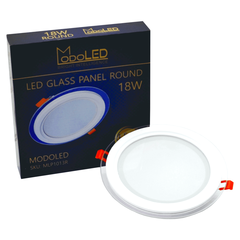 MODOLED round recesed LED panel, glass frame 18W 3000K - Image 7