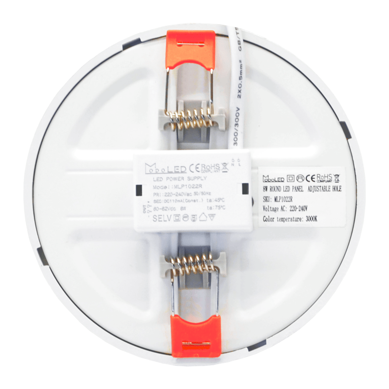 MODOLED round recesed LEDpanel, narrow frame 8W 3000K - Image 4