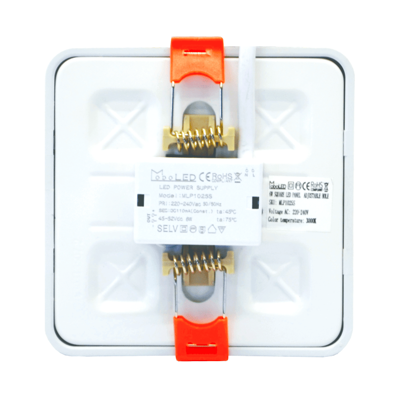MODOLED square recesed LED panel, narrow frame 6W 3000K - Image 5