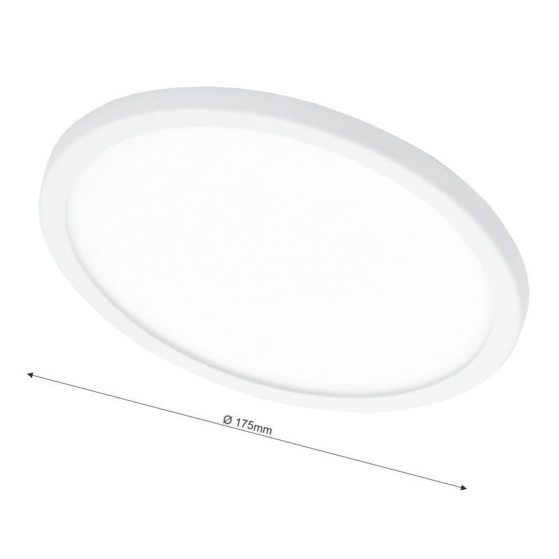 VESTALIGHT round recesed LED panel, narrow frame 15W 4000K - Image 7